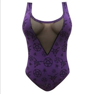 Purple Pentagram Bodysuit